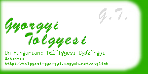 gyorgyi tolgyesi business card